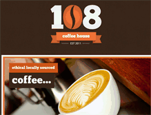 Tablet Screenshot of 108coffee.co.uk